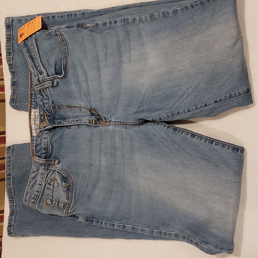 Vintage Women's Y2K Baby Phat Silver Label Boot Cut Washed Jeans Plus Size 16